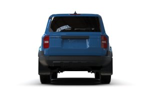 Toyota Land Cruiser Mud Flaps - Rally Armor - UR Blk Flap/Blue Logo - Black - `22-`25